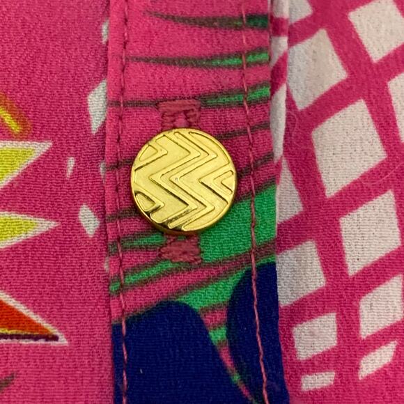 Macbeth Collection by Margaret Josephs Womens Blouse Small Lightweight Tropical - Picture 4 of 11